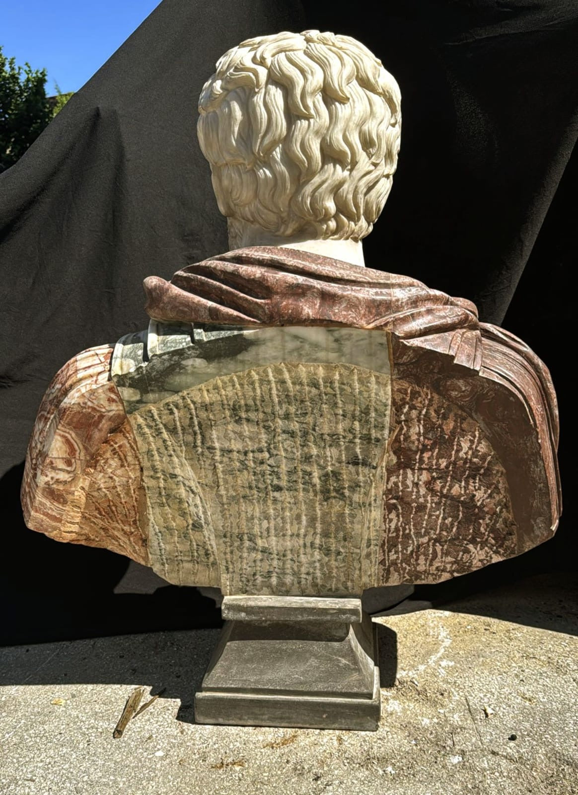 Italian 20th Century marble bust of Greek Emperor Hadrian - delivery available