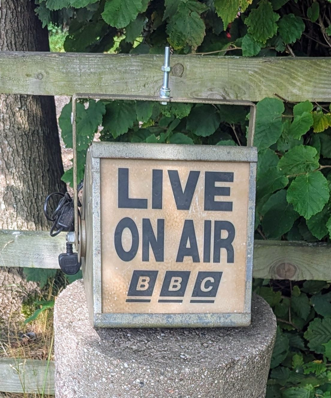 Vintage Live on Air BBC Large Light- Delivery Available