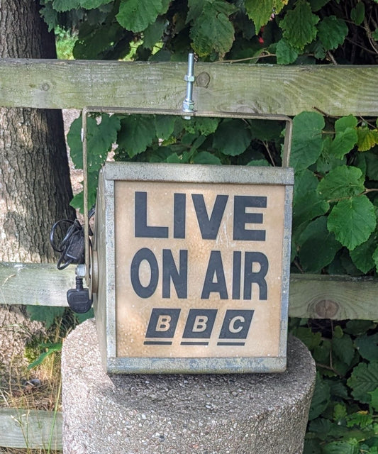 Vintage Live on Air BBC Large Light- Delivery Available