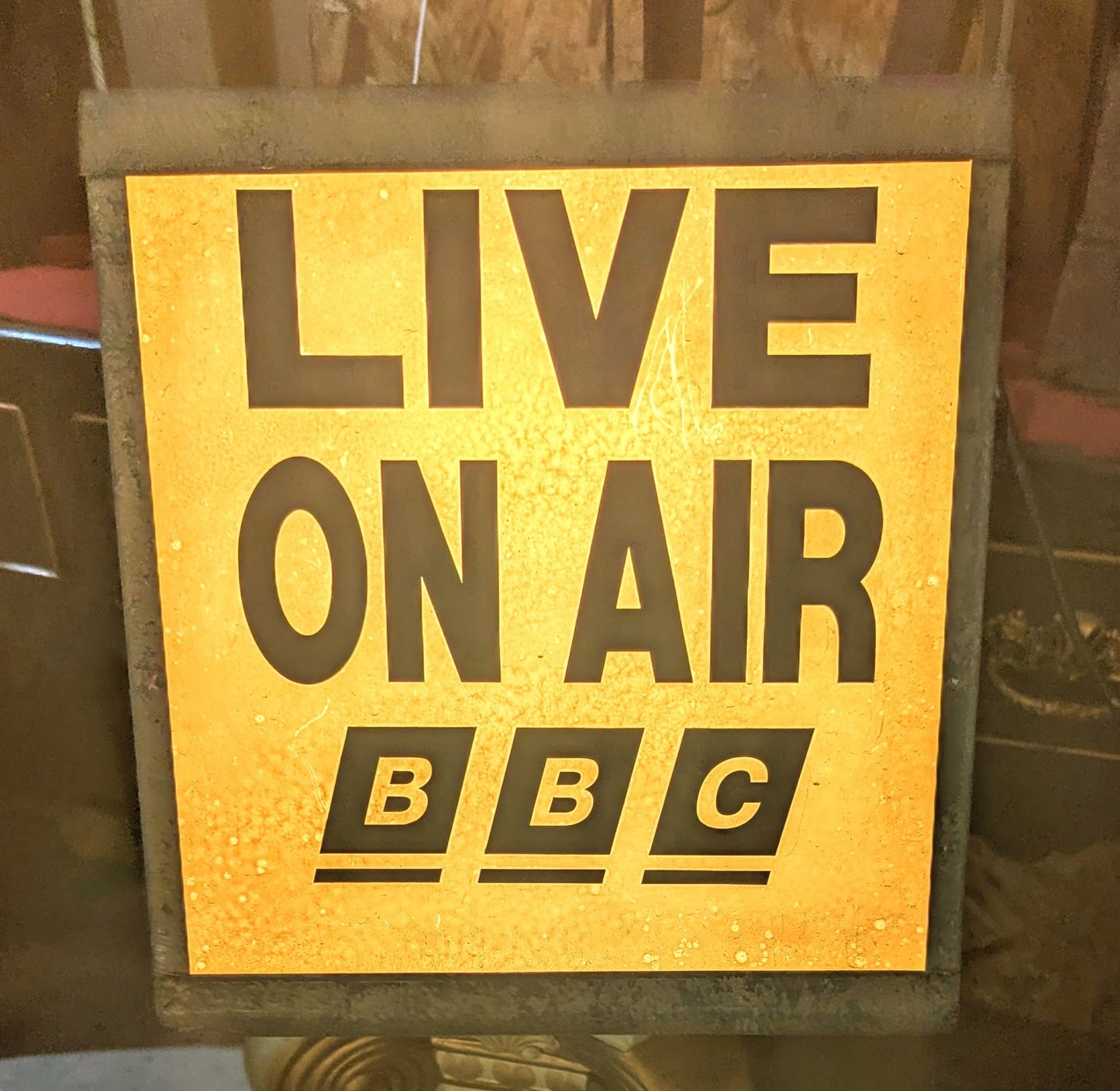 Vintage Live on Air BBC Large Light- Delivery Available