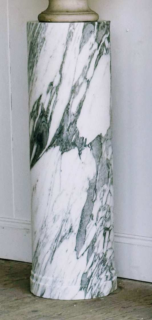 Arabescato Marble Grand Tour Column - Delivery Available In UK