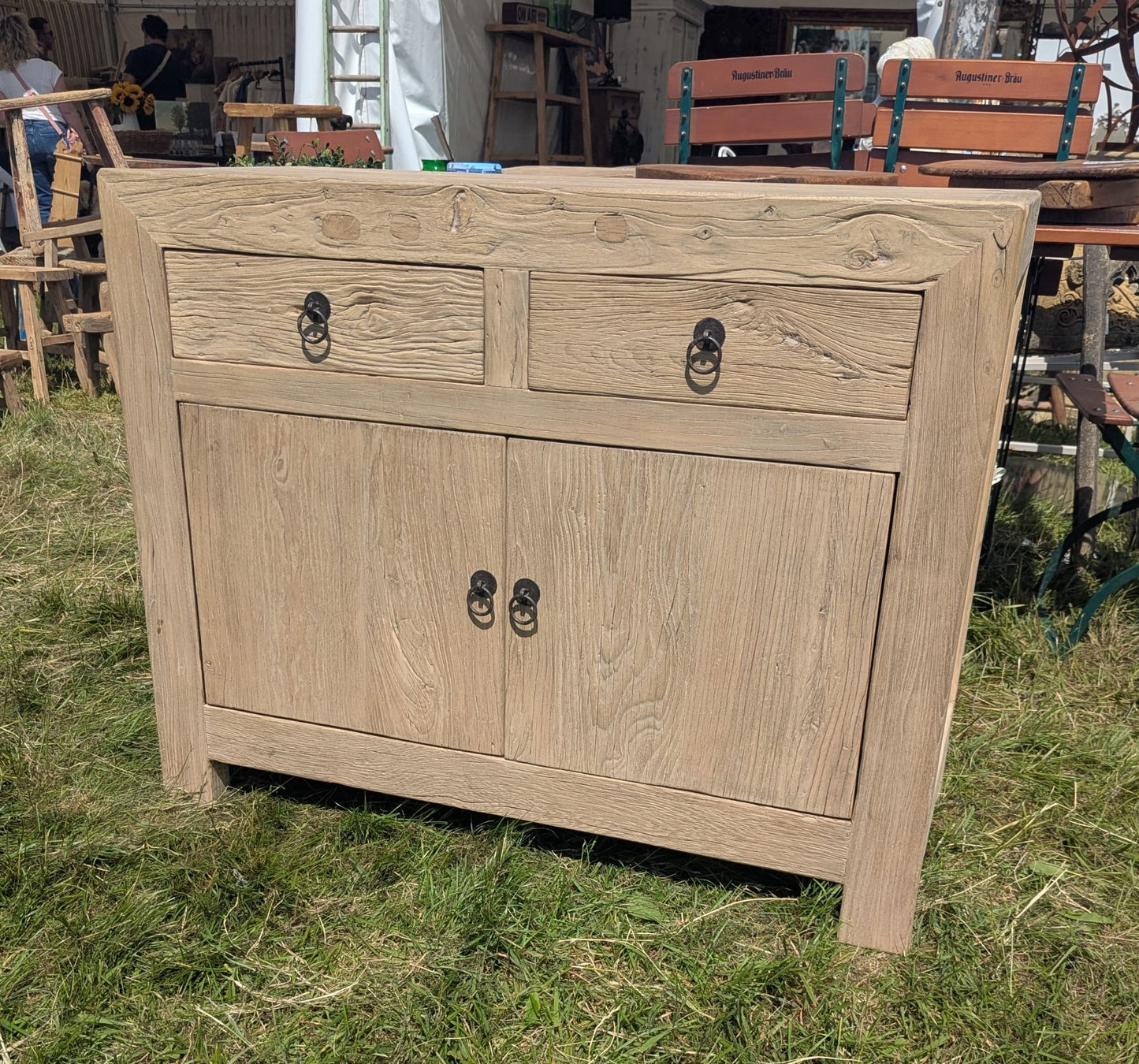 Rustic Elm Cabinet Sideboard - Delivery Available