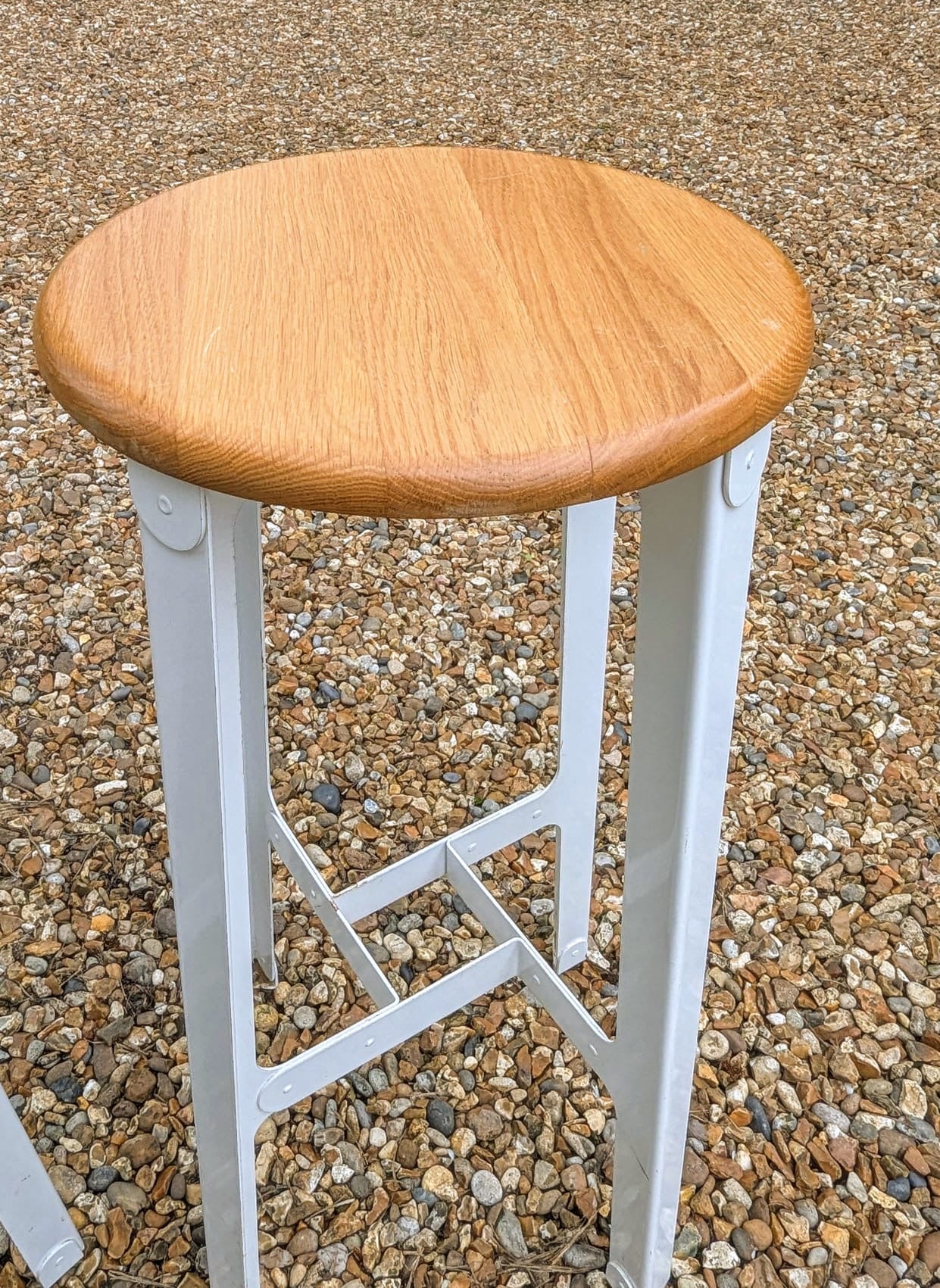 Pair Vintage Herman Miller Construct' stools metal Frame - Delivery Available