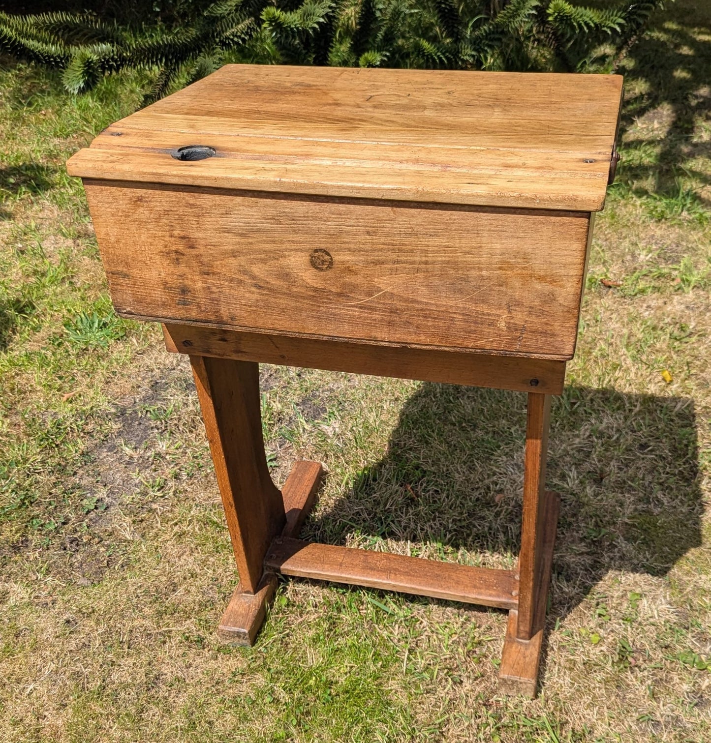 Vintage mid century beech child's school desk - Delivery available