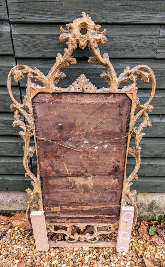 Antique George III Circa 1760 Pier Glass Gilt Mirror - Free UK delivery