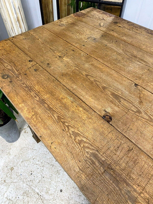 Fantastic Vintage Large Rustic French Bakers Prep Table - Delivery available - Free UK Delivery