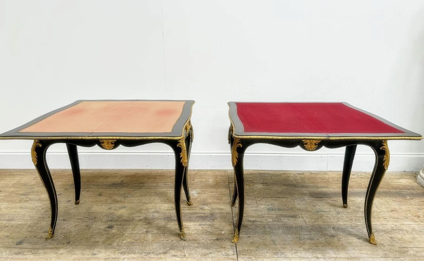 Quality Ebonised Tables Gilt Ormolu From Home Of Axel Vervoordt Visual Artist - Free UK Delivery
