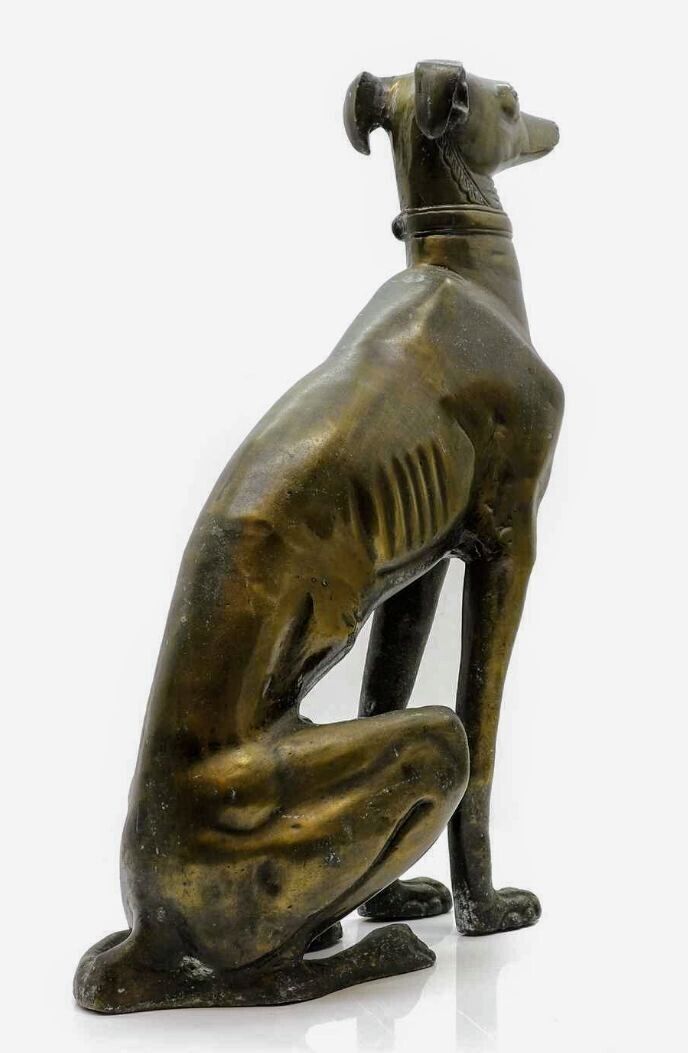 Vintage Art Deco Style Bronzed Grey Hound - Free UK Delivery