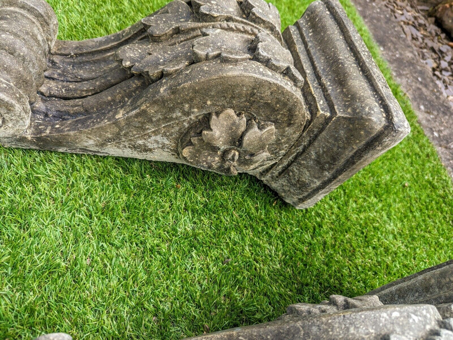 Vintage English Stone Decorative Wall Corbels - Free UK Delivery