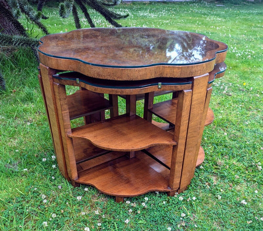 Vintage Unique Art Deco Table Nest - Delivery Available - Free UK Delivery