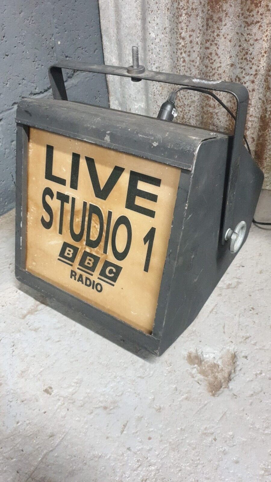 Vintage Very Cool Original Live On Air BBC Radio Studio Light - Delivery Available