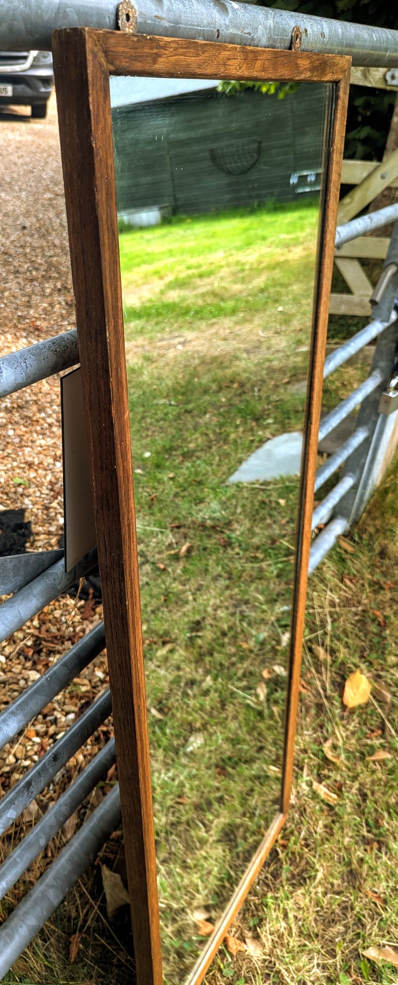 Outstanding Vintage Air ministry Mid century Oak mirror No.1 - Delivery Available