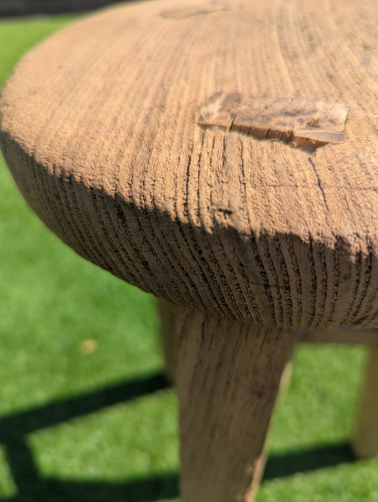 Ruby 3rd Rustic Elm Antique stool - Delivery Available