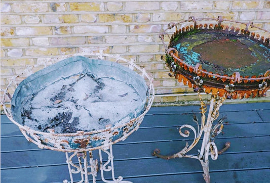 French Ironwork Jardinières Trefoil Base Circa 1880 Delivery Included