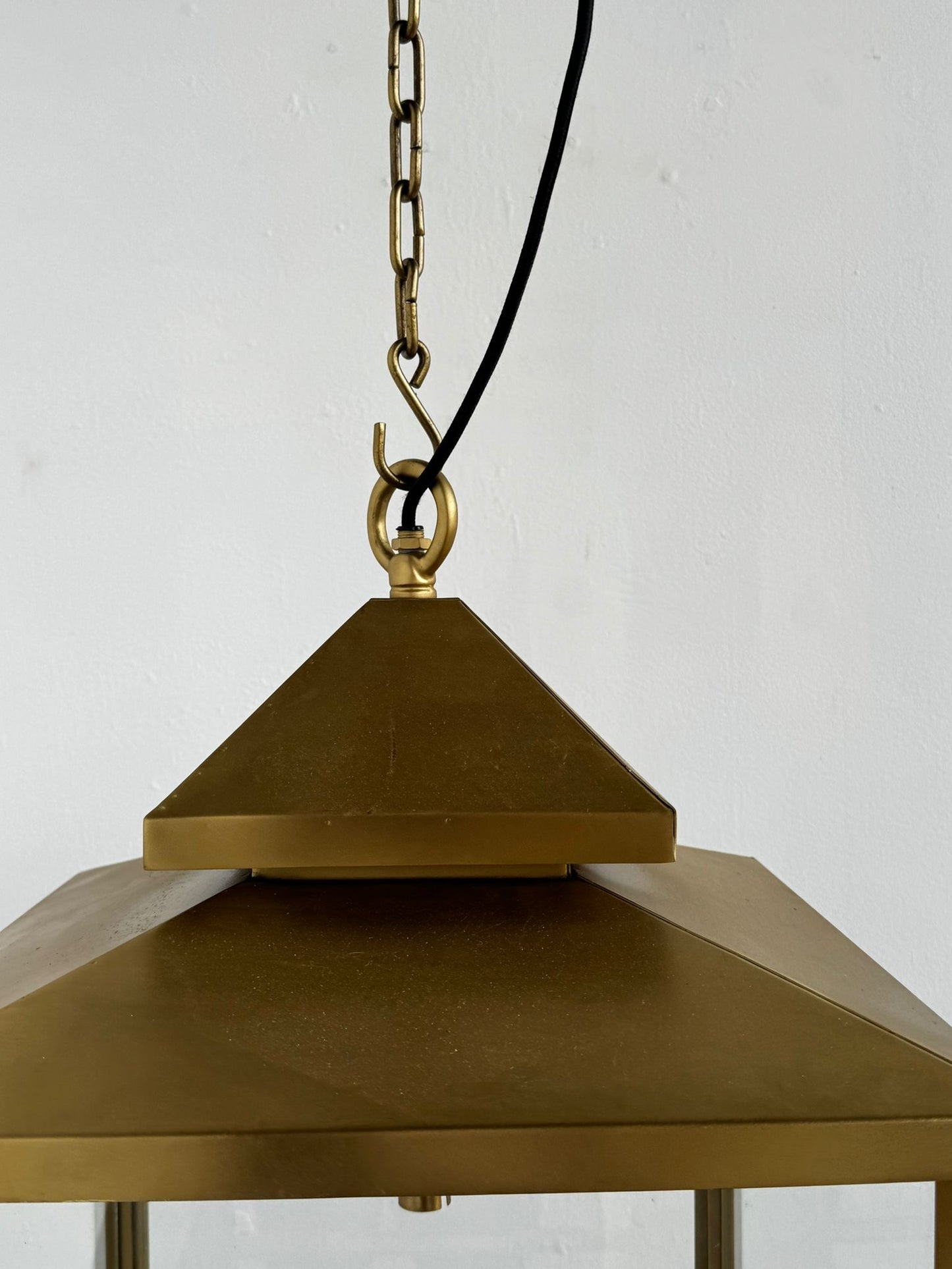 Contemporary Brass Porch Lantern - Delivery Available UK