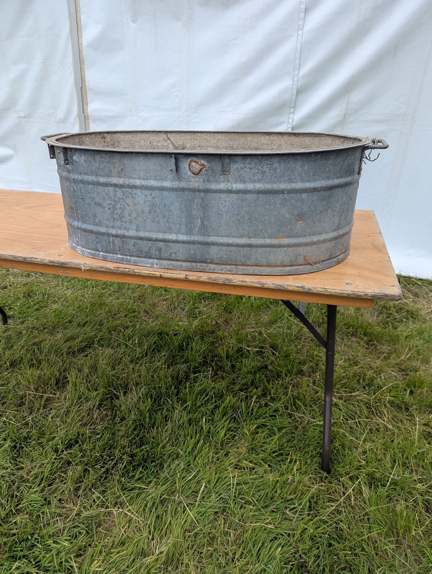 Vintage Metal bath tub planter Toby 1st - Delivery Available