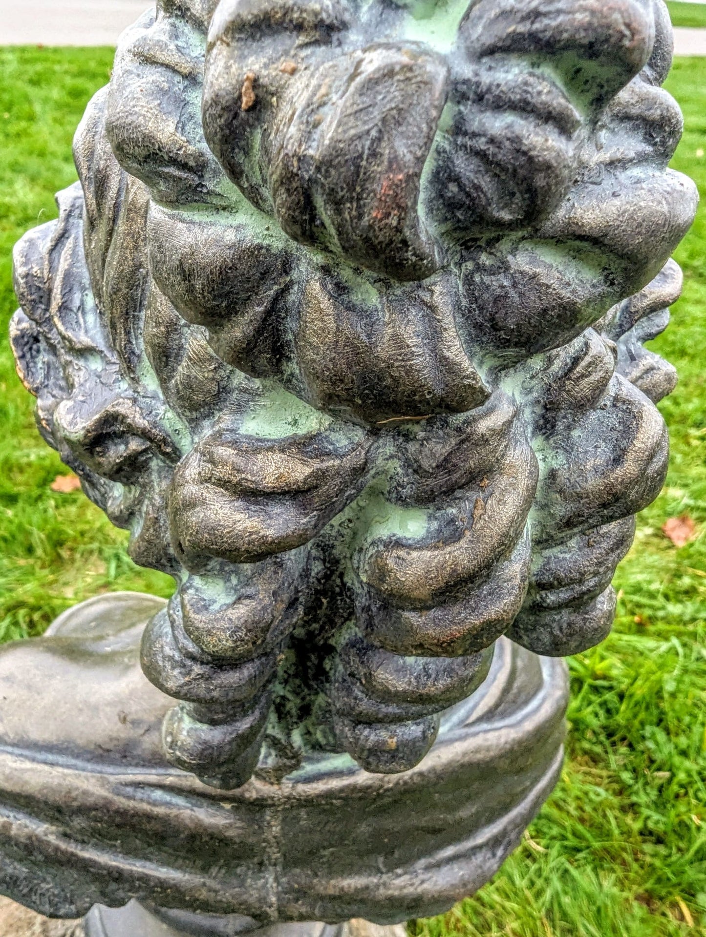 Beautiful Verdigris Bronzed Bust Marie Anne - Free UK Delivery