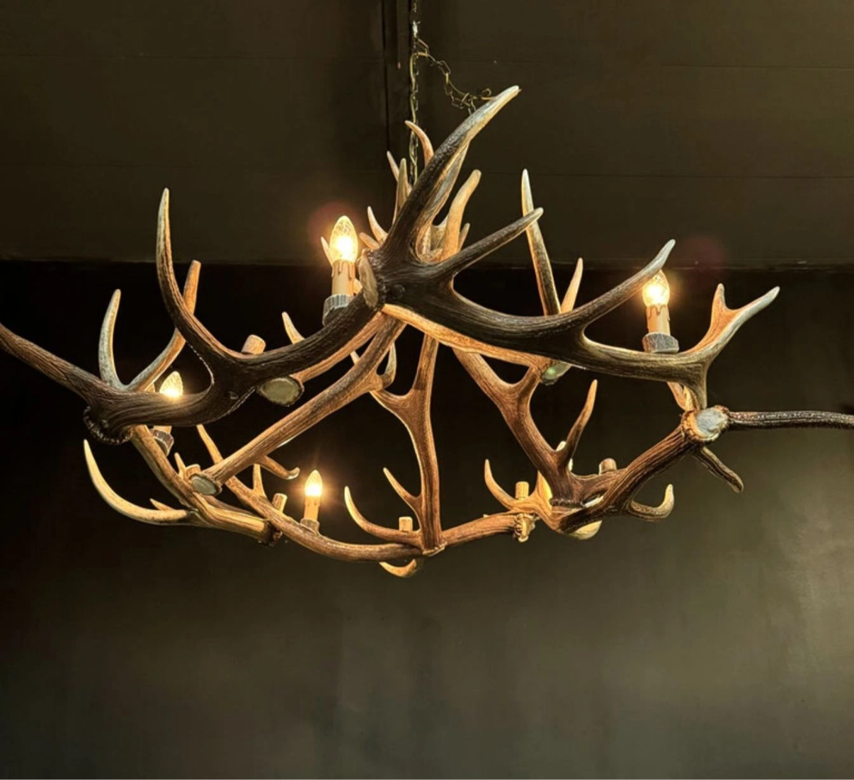 Luxury Large Vintage Rustic Antler Chandelier - Delivery Available