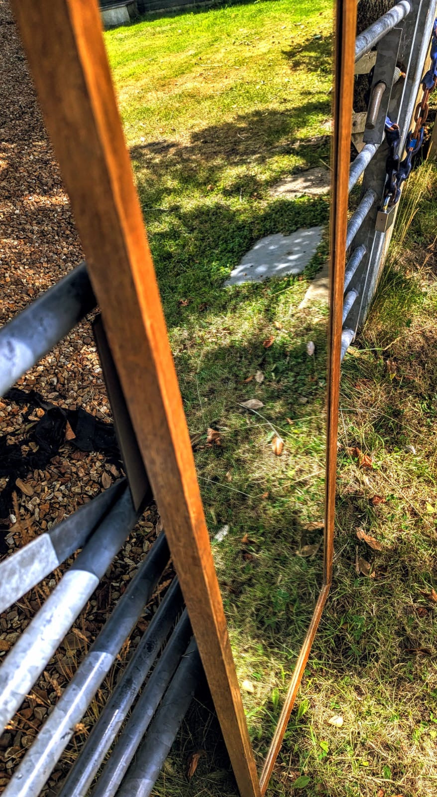Vintage Air ministry Mid century Oak mirror No.3 - Delivery Available