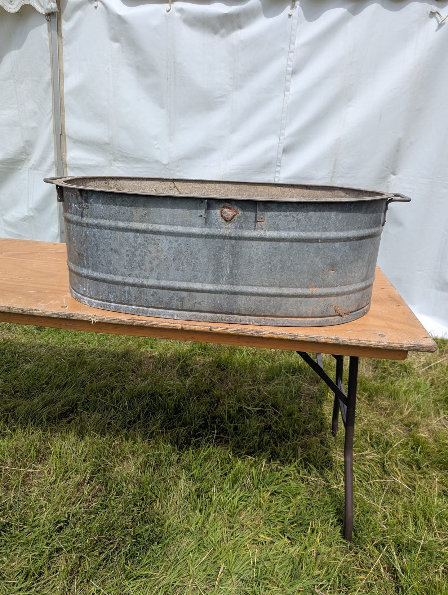 Vintage Metal bath tub planter Toby 1st - Delivery Available