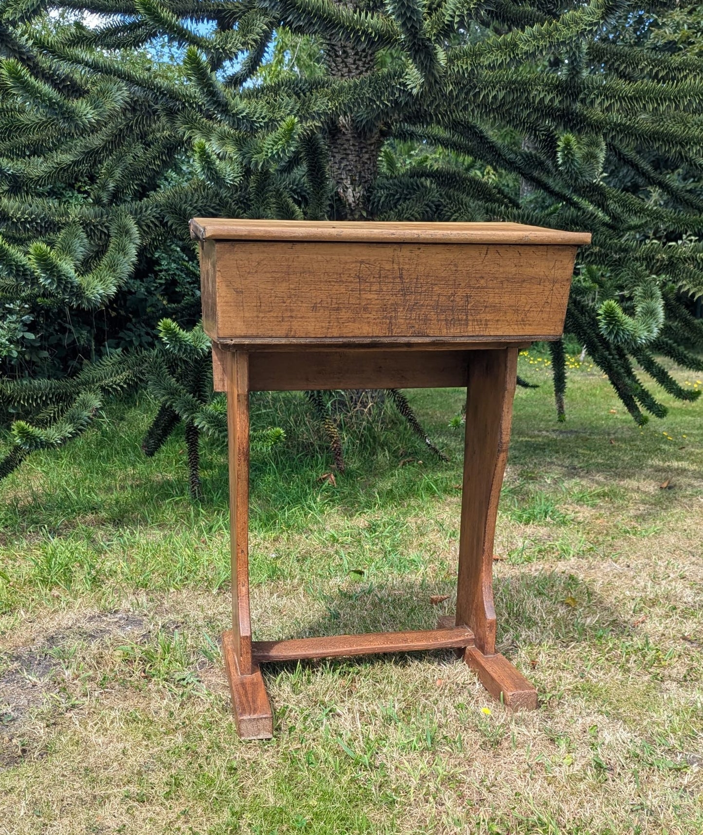 Vintage mid century beech child's school desk - Delivery available
