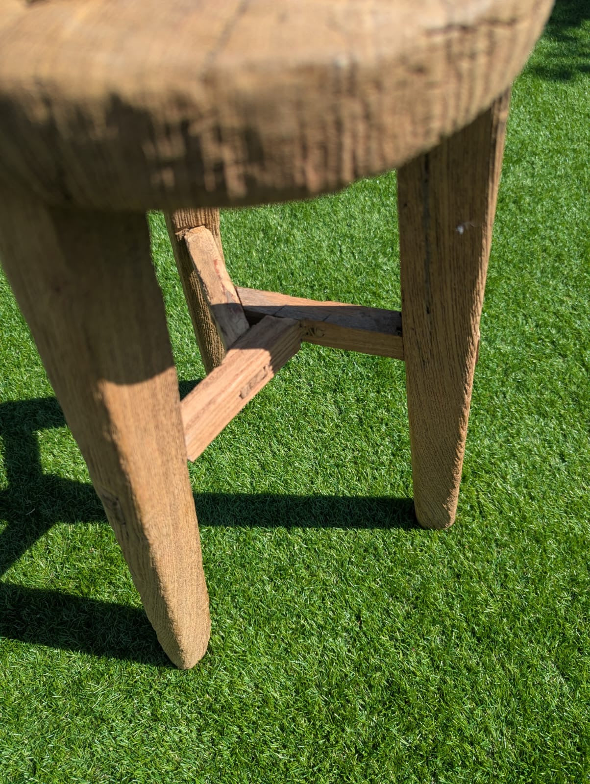 Ruby 3rd Rustic Elm Antique stool - Delivery Available