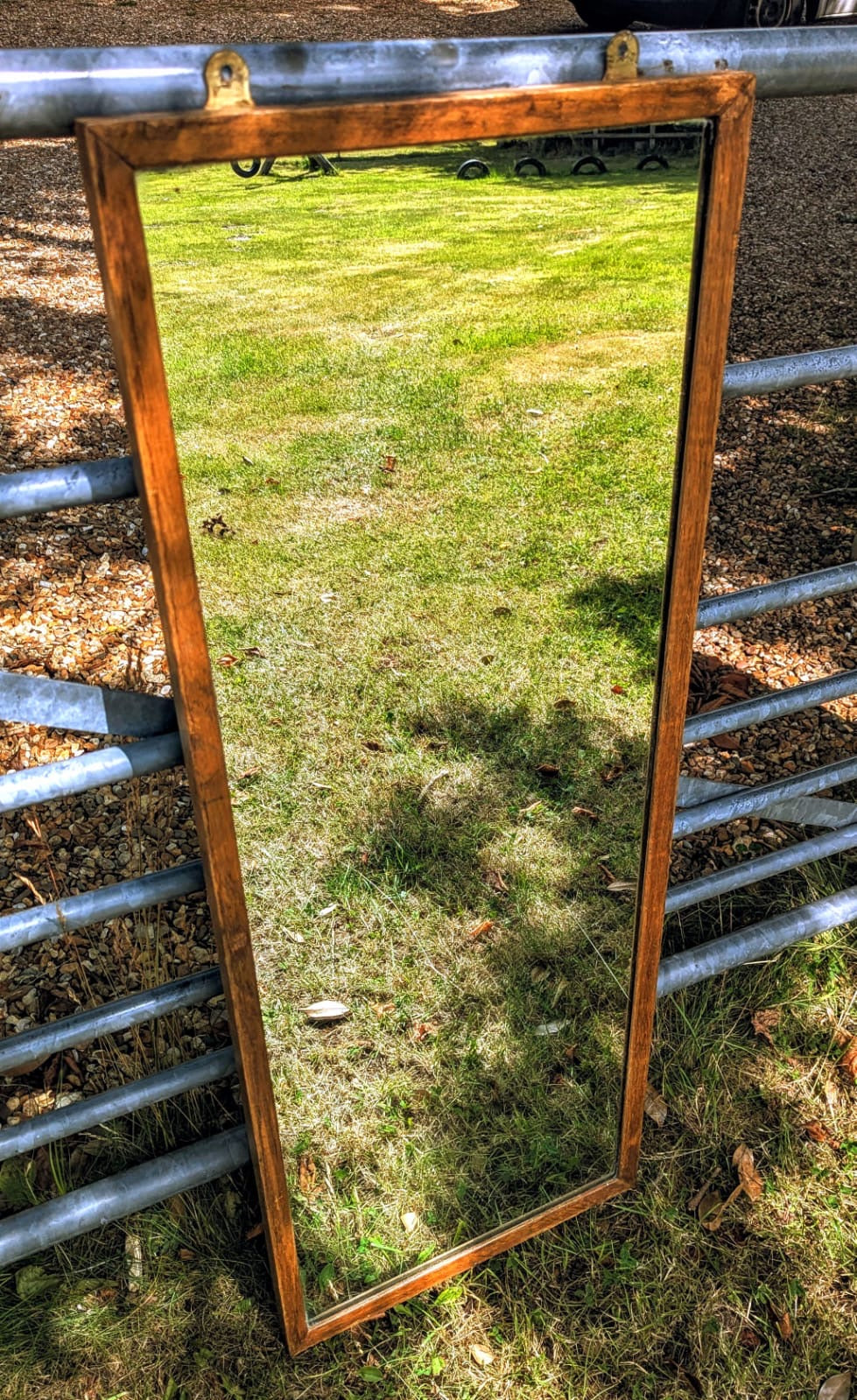 Vintage Air ministry Mid century Oak mirror No.3 - Delivery Available