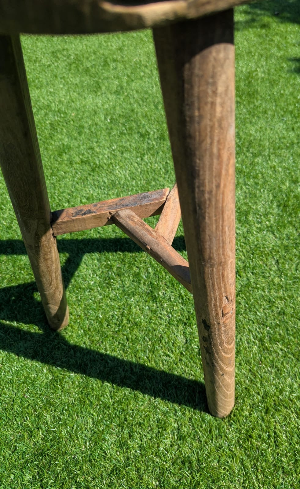 Ruby 2nd Rustic Elm Antique stool - Delivery Available