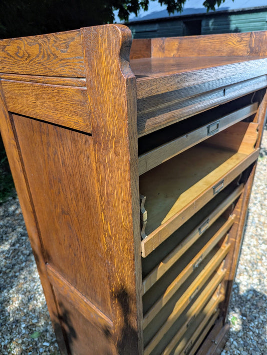 Early 20th century Vintage Tambour cabinet - Delivery Available