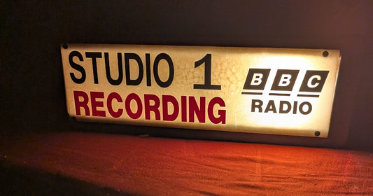 Vintage Studio 1 Recording BBC Live Lounge Band Radio Light- Delivery Available