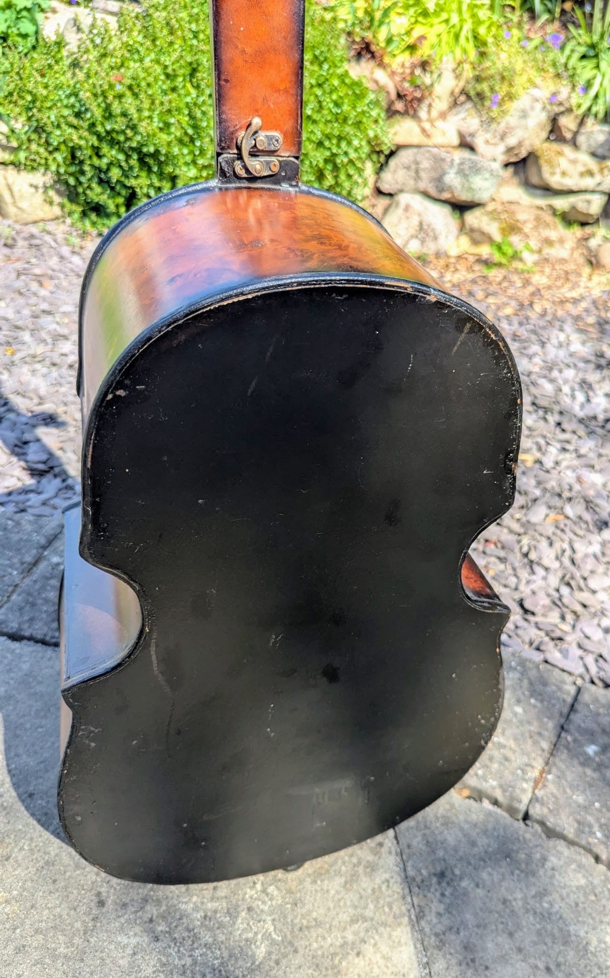 Bespoke Vintage burr walnut effect Cello Wine rack - Delivery Available