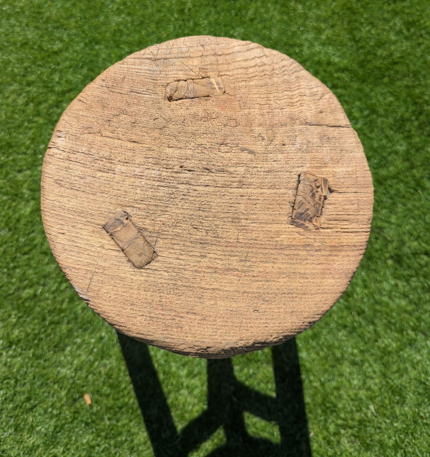 Ruby 3rd Rustic Elm Antique stool - Delivery Available