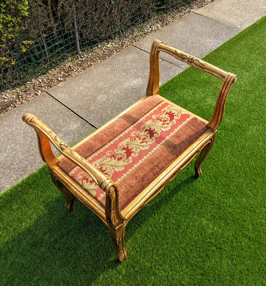 Antique Louis Phillipe gilt Piano stool - Delivery Available