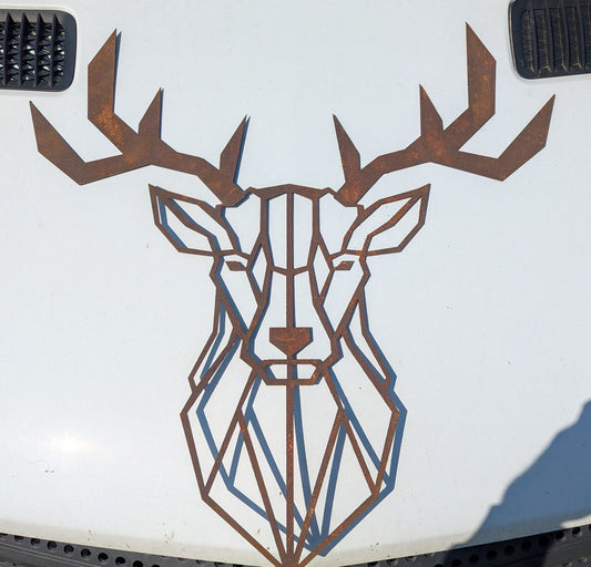 Rustic Iron Stag Wall Art - Delivery included