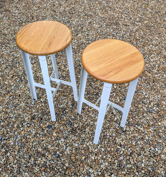 Pair Vintage Herman Miller Construct' stools metal Frame - Delivery Available