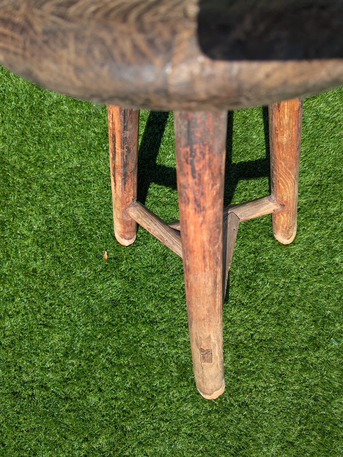 Ruby 1st Rustic reclaimed Elm Antique stool - Delivery Available