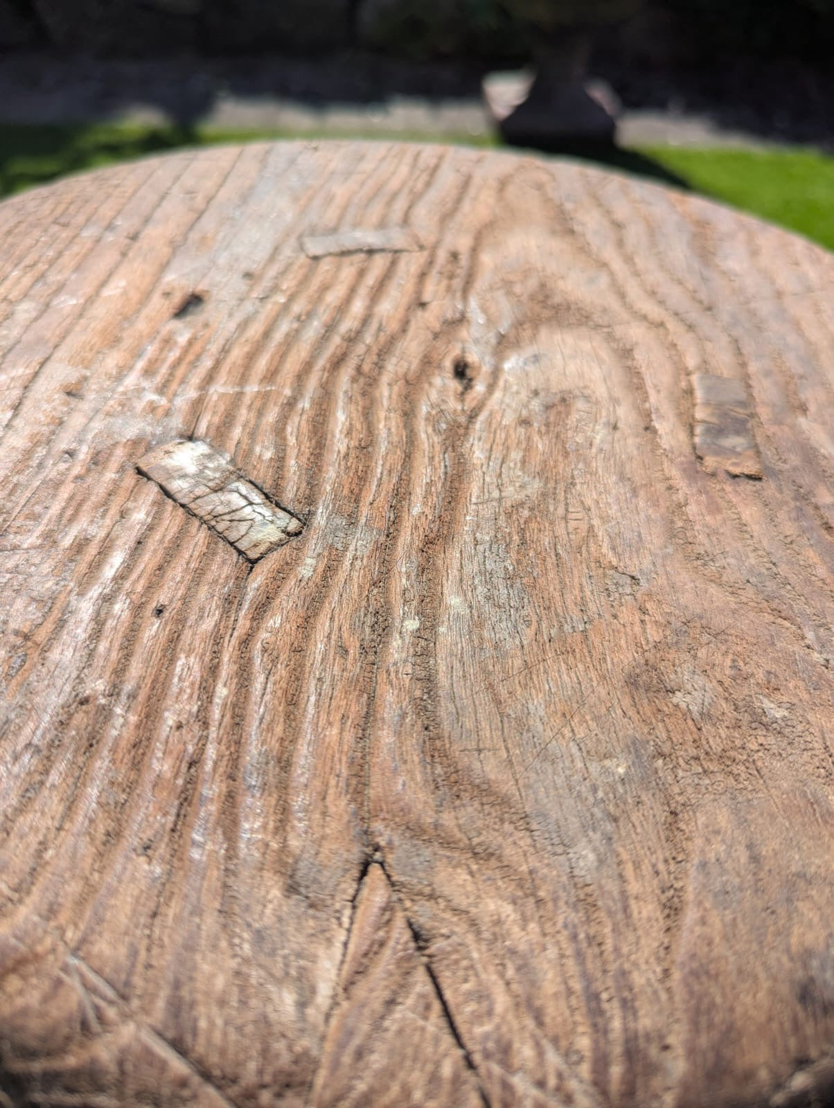 Ruby 1st Rustic reclaimed Elm Antique stool - Delivery Available