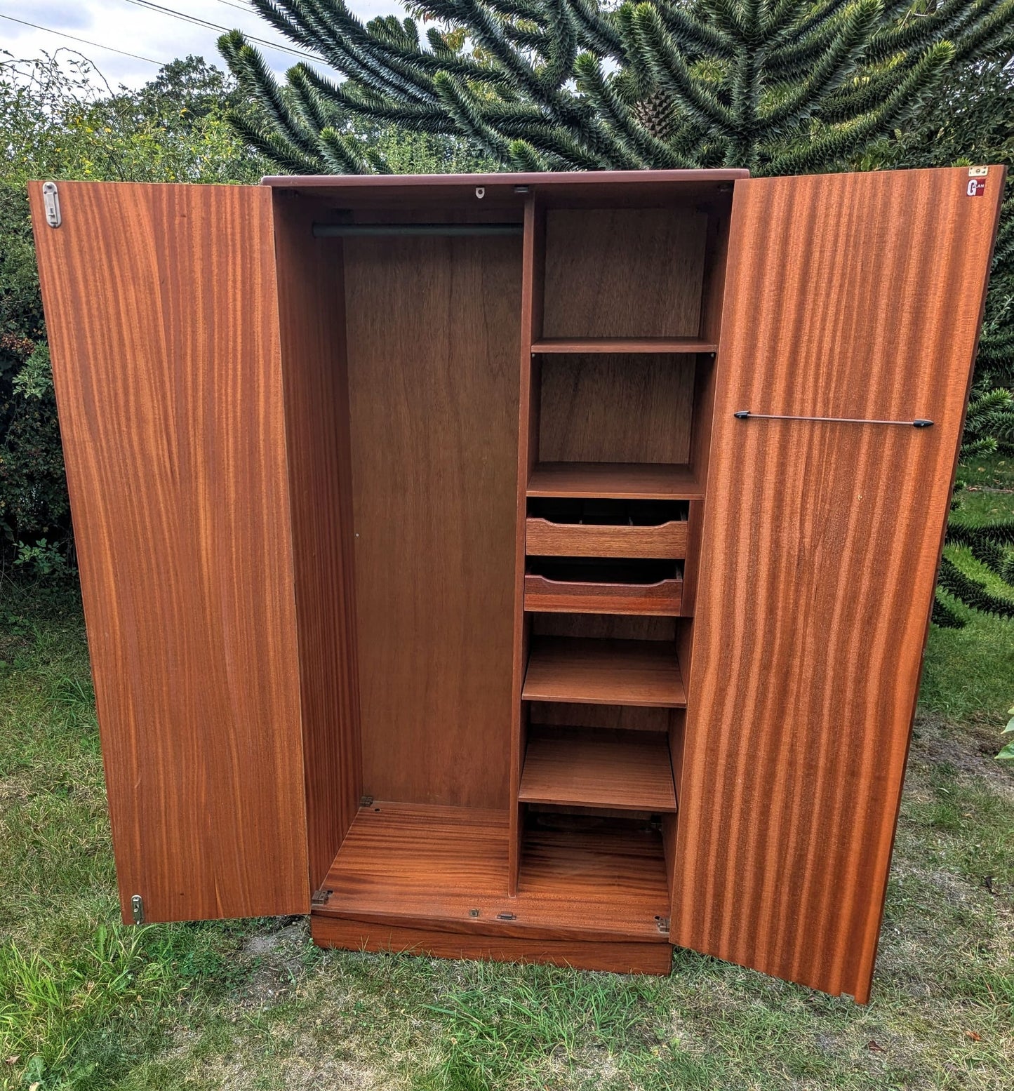 Mid Century G Plan Fresco teak double wardrobe - Delivery Available