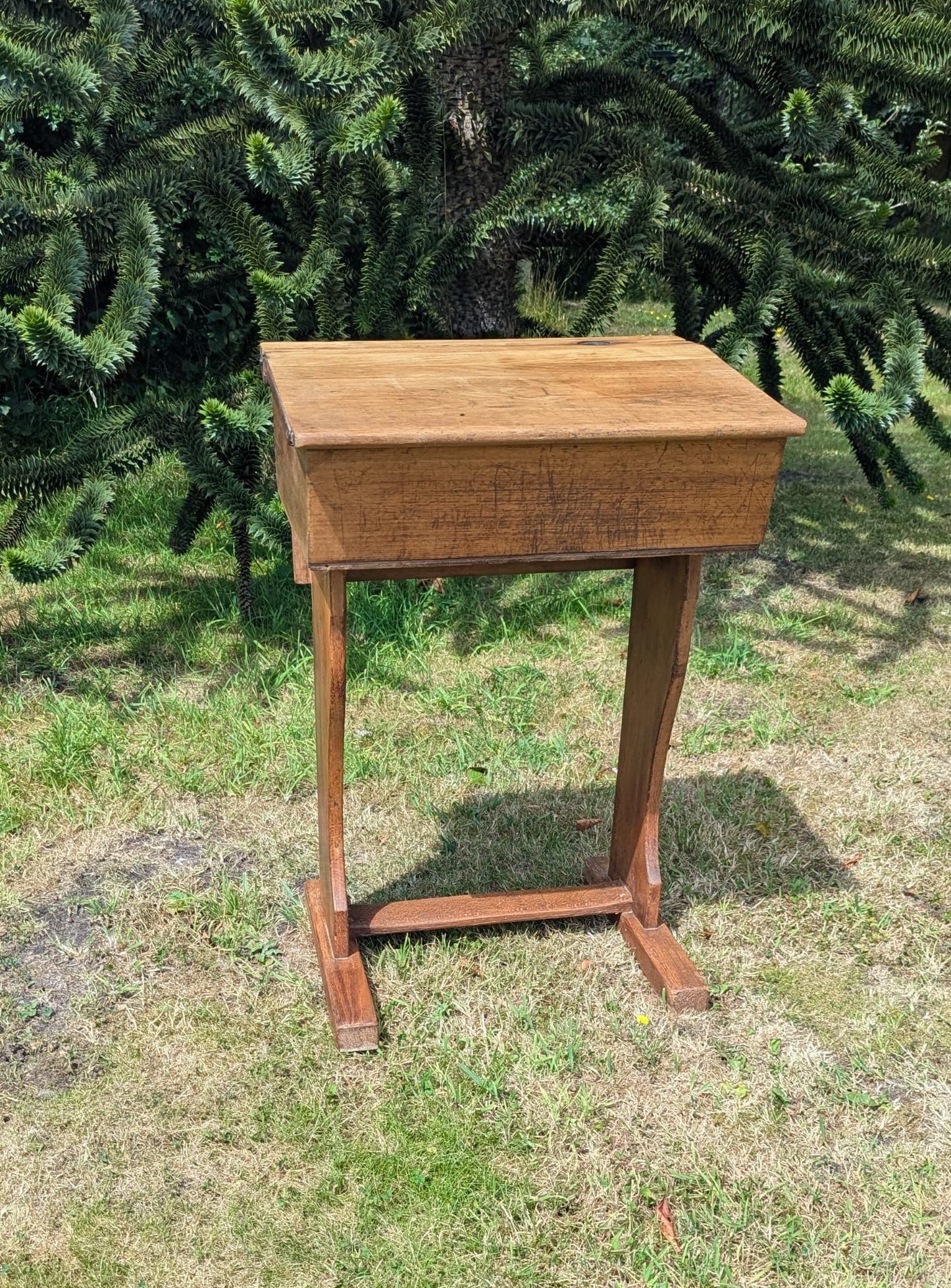 Vintage mid century beech child's school desk - Delivery available