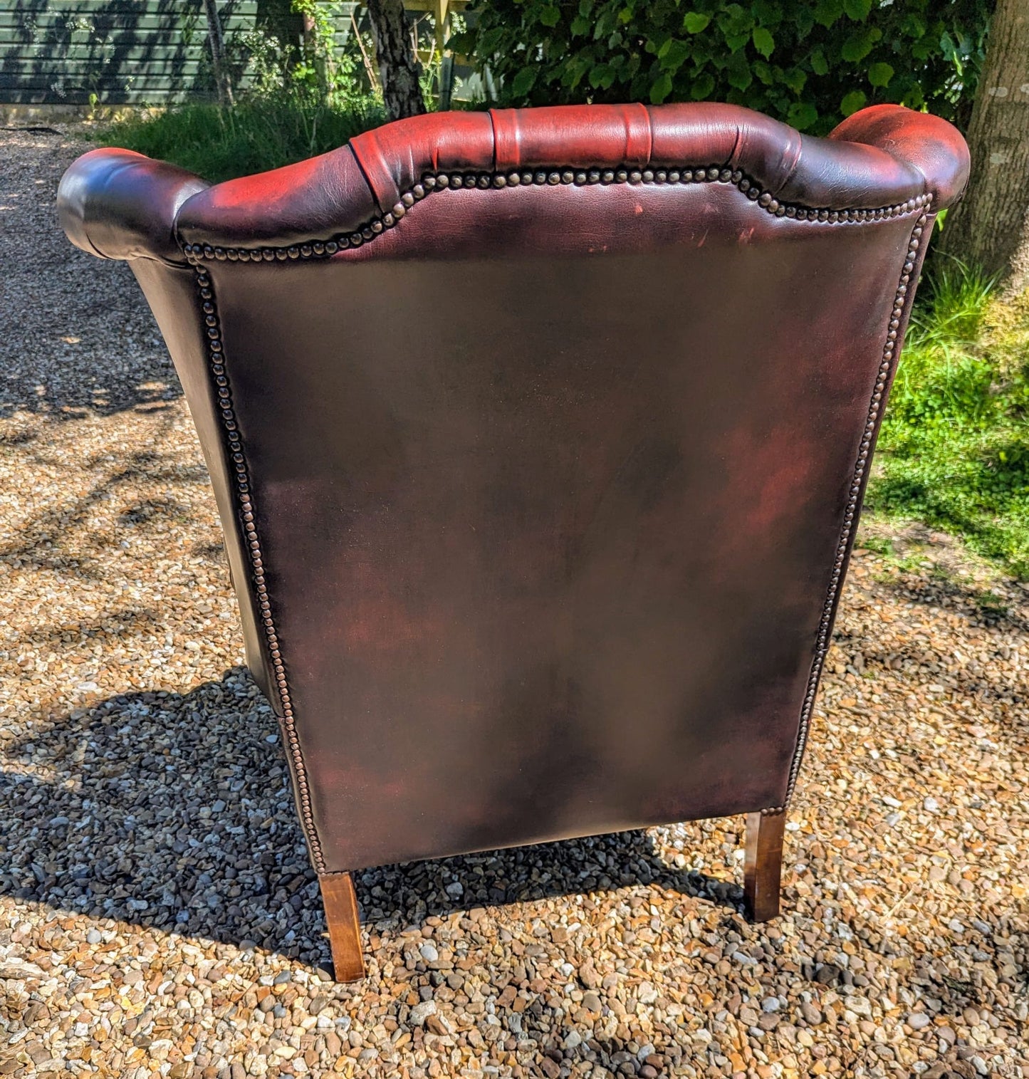 Superb Quality Vintage Oxblood Chesterfield ,Walnut Supports Delivery Available