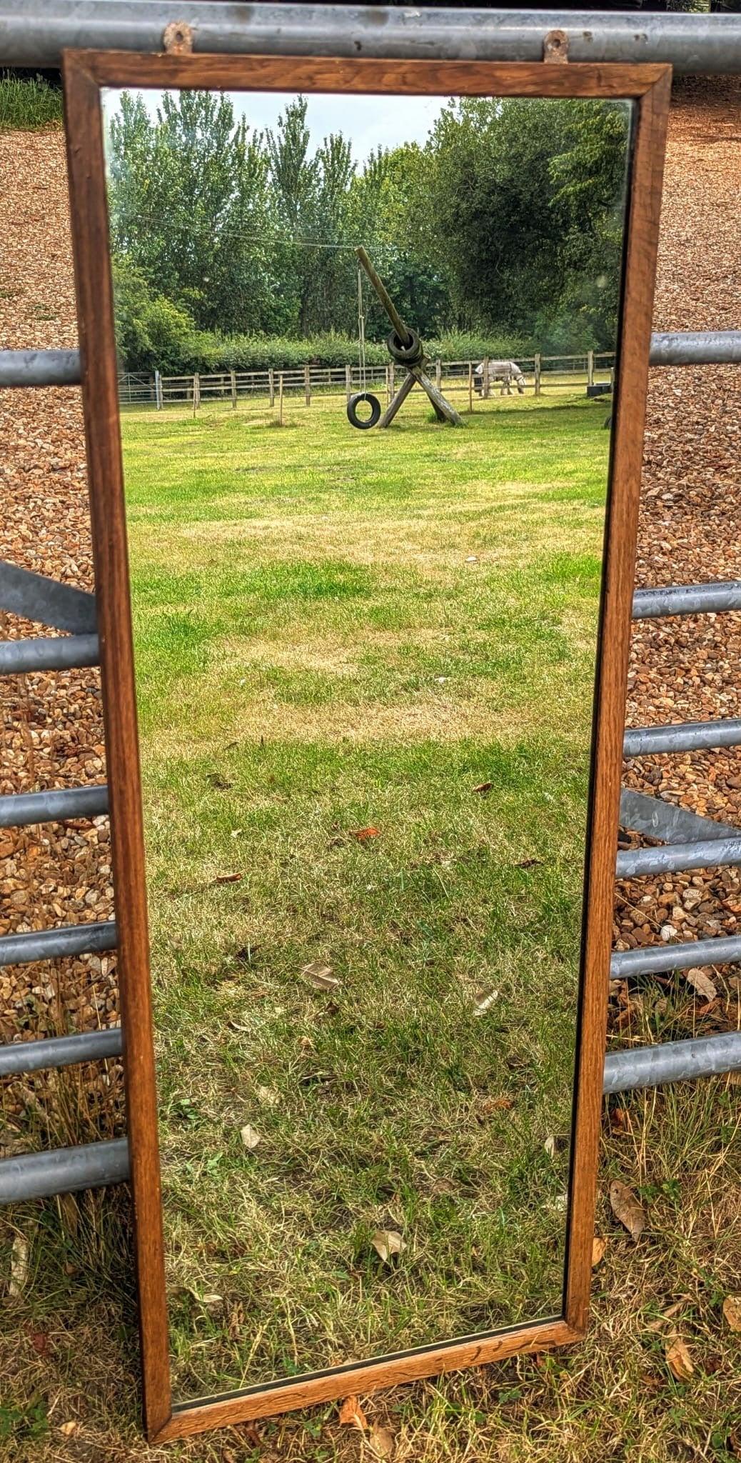 Outstanding Vintage Air ministry Mid century Oak mirror No.1 - Delivery Available
