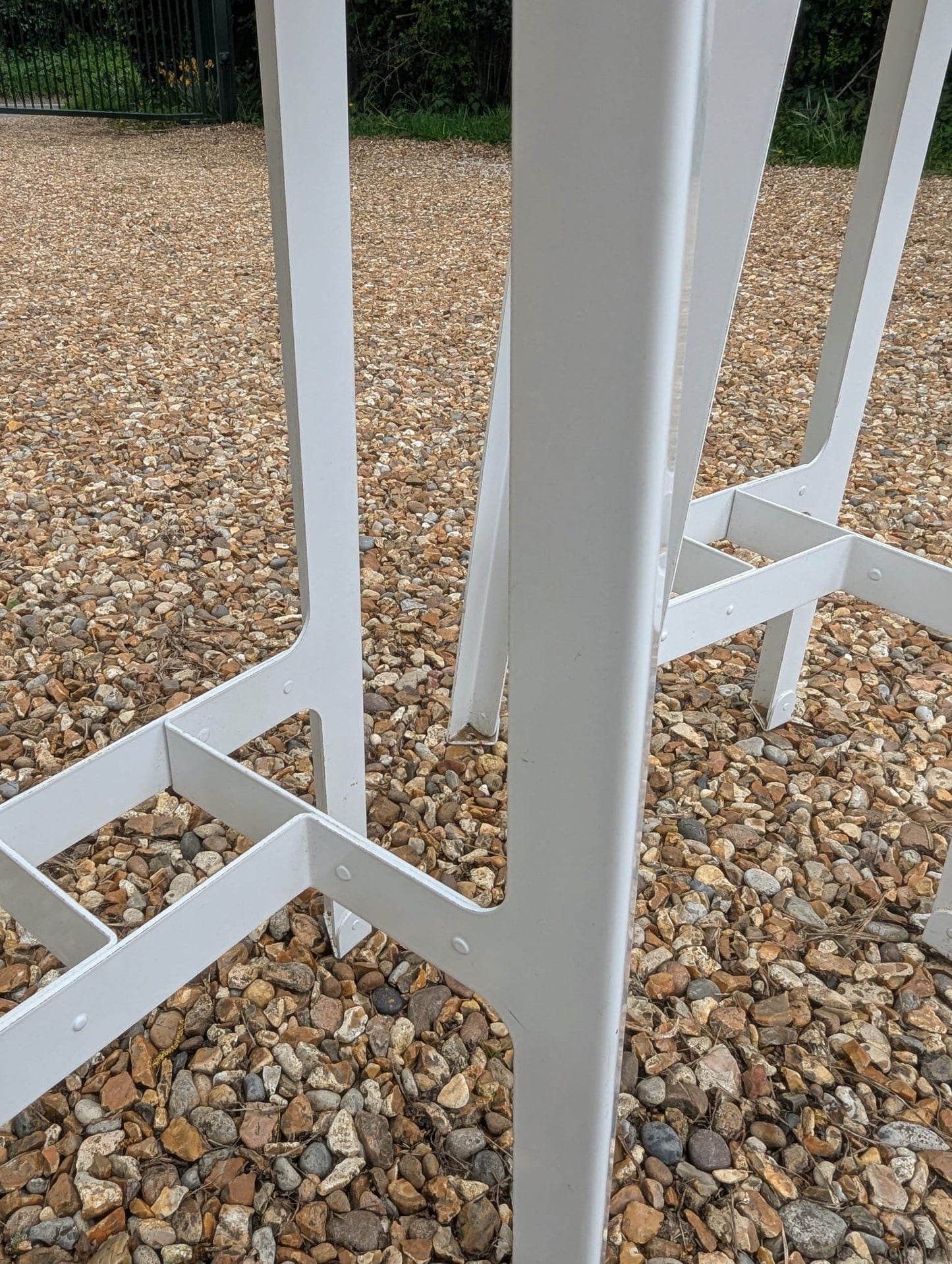 Pair Vintage Herman Miller Construct' stools metal Frame - Delivery Available