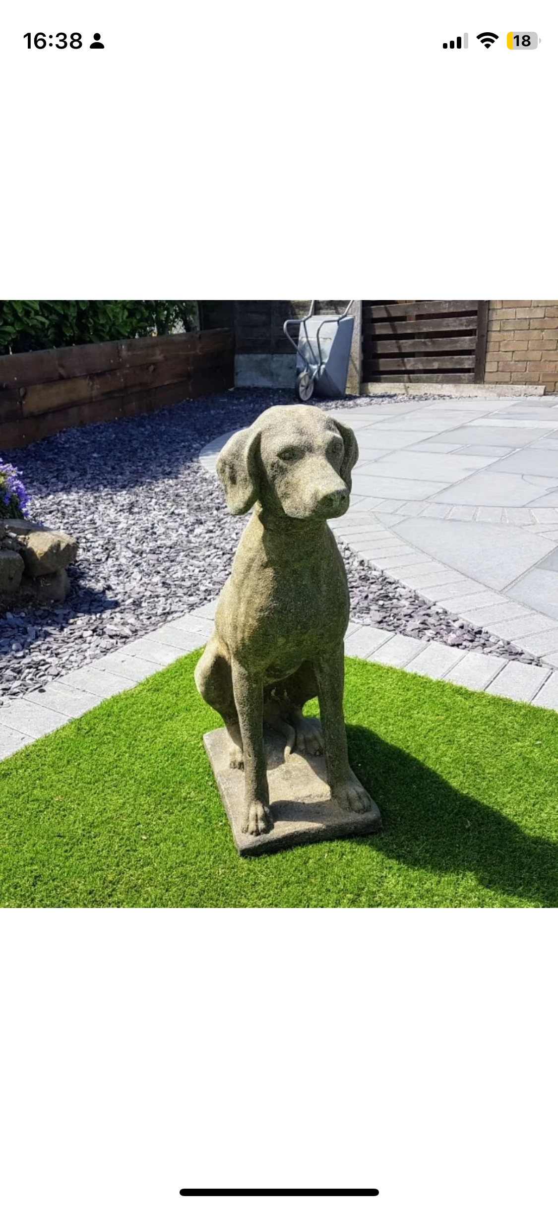 Stone 19th century style Pointer Hunting dog UK Delivery Included