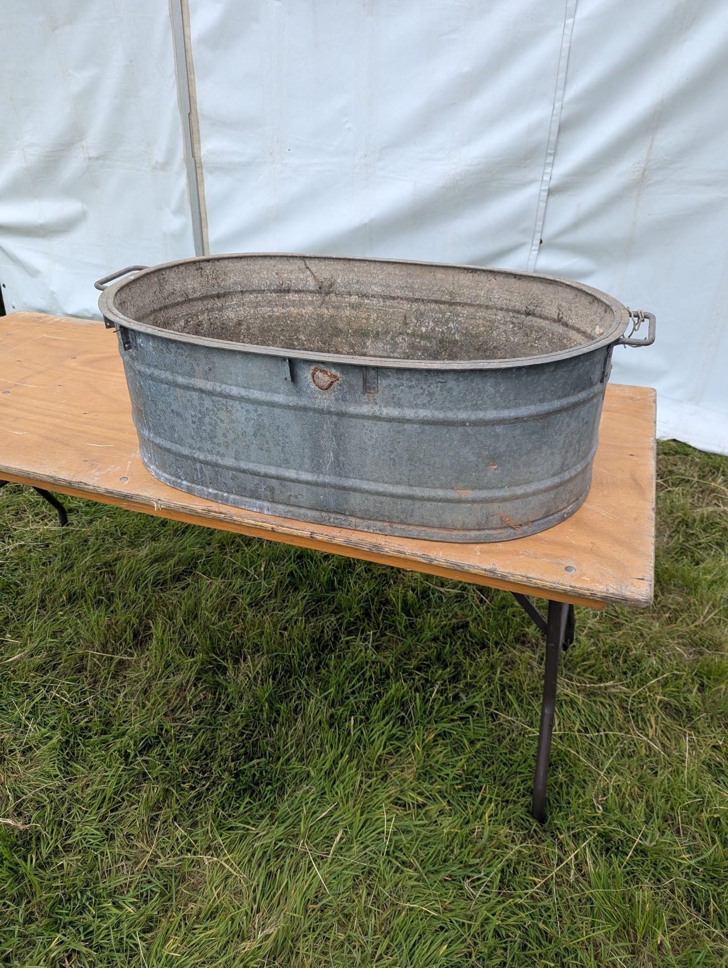 Vintage Metal bath tub planter Toby 1st - Delivery Available