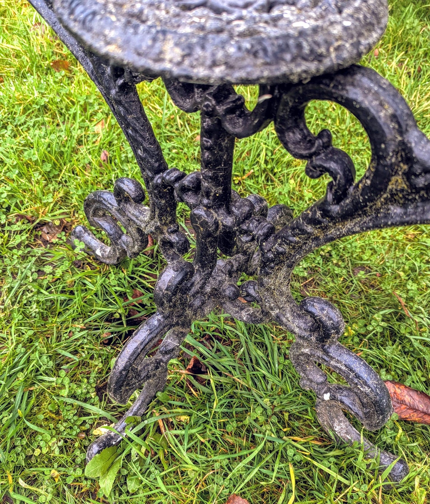 Vintage Victorian Black Cast Iron Six Tier Plant Stand - Free UK Delivery