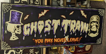 Hand Painted Art Ghost Train - Delivery Included