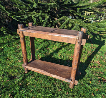Vintage french console butcher block bistro kitchen table - Free UK Delivery