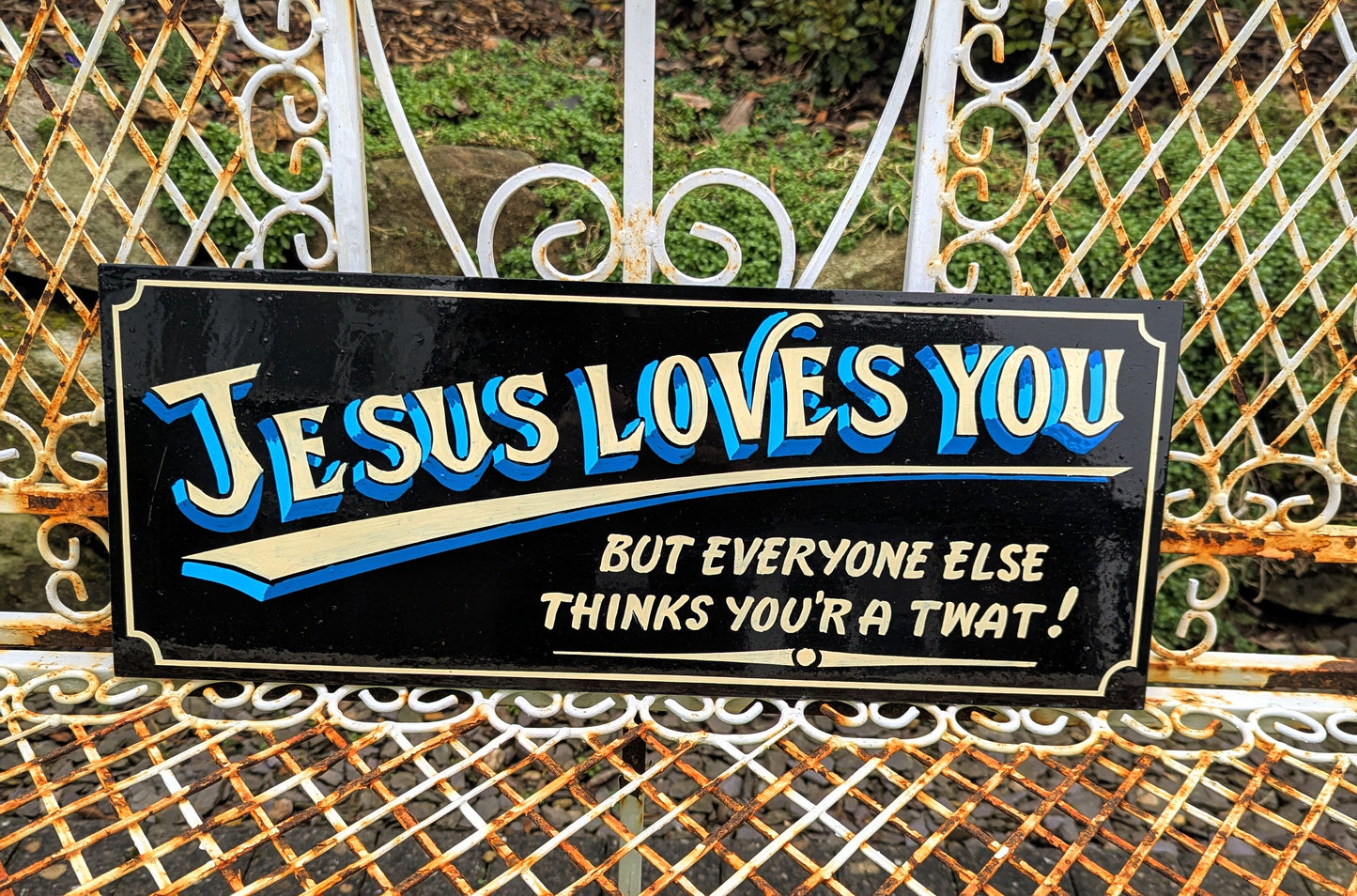 Superb Quality Hand Painted Art Jeaus Loves… - Delivery Included