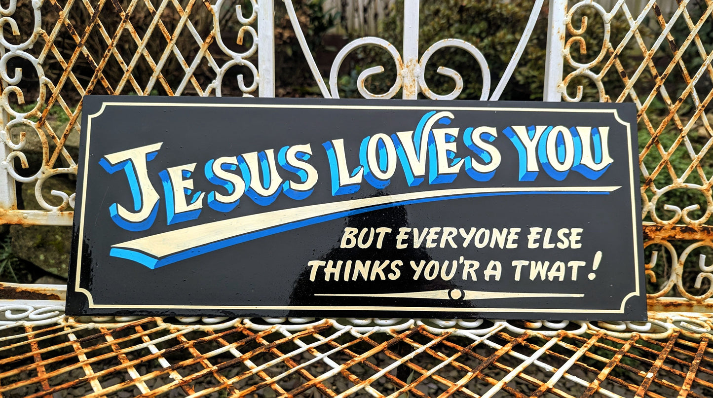 Superb Quality Hand Painted Art Jeaus Loves… - Delivery Included