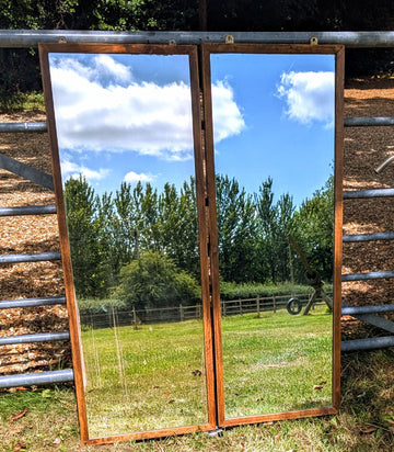 Outstanding Pair Air ministry Mid  century Oak mirrors - Delivery Available